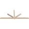 Ekena Millwork Kennewick Smooth Timber Gable Bracket, Douglas Fir, 108"W x 45"H x 3 1/2"D x 3 1/2"F, 10/12 Pitch GBW108X45X0404KEN00SDF - alternate 4